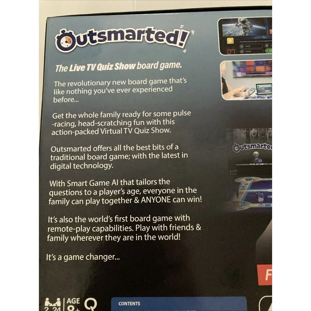 Outsmarted Founders First Limited Edition The Live Family Quiz Show Board Game
